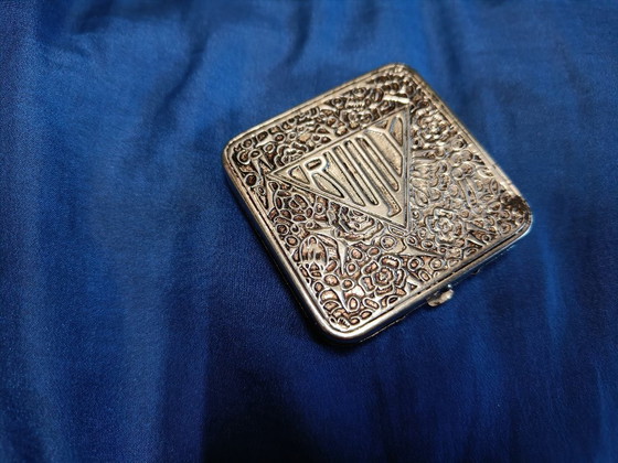 RUDY specchietto compatto vintage, color argento, Oggetti decorativi, Metallo, Argentato (foto 6 di 8)