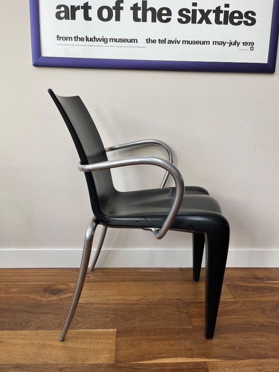 Image 1 of 6 x Vitra Louis20 stoelen door Philippe Starck, zwart