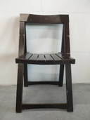 Set of 2 vintage Aldo Jacober model Trieste style 1960s 'caned' wooden chairs