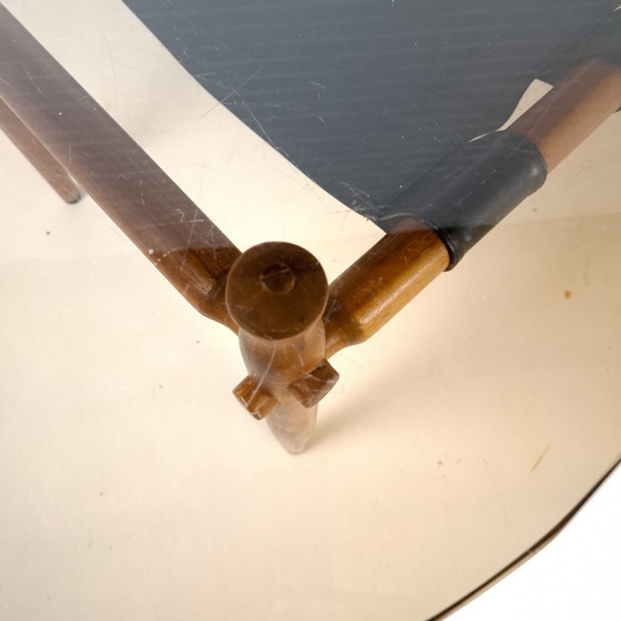 Image 1 of Vintage coffee table Danish design 1970s teak/glass