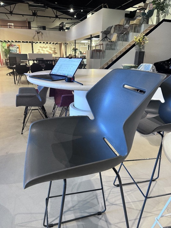 Image 1 of Taburete de bar gris original