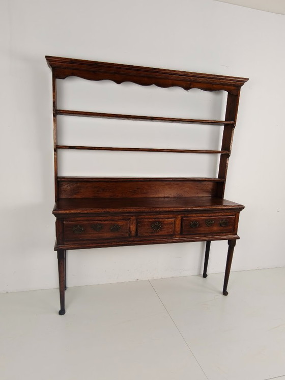 Image 1 of Late Georgian 18th-century Welsh sideboard – solid oak
