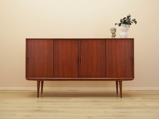Teak-Highboard, dänisches Design, 1970er Jahre, Hersteller: Omann Jun