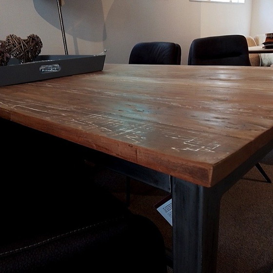 Image 1 of Mesa de comedor Tower Living de teca reciclada - 160x90