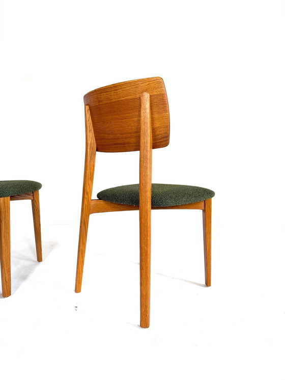 Image 1 of Ensemble de 6 chaises de salle à manger danoises restaurées des années 70