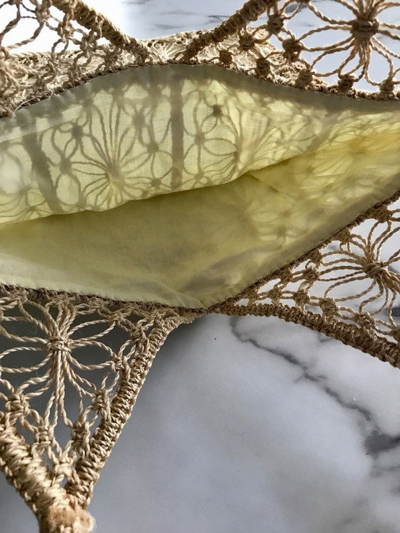 Image 1 of Vintage geweven draad draagtas