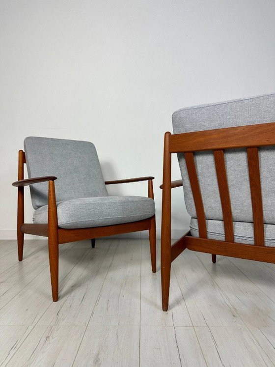 Image 1 of 1/2 Vintage Model 118 Teakhouten Loungestoel van Grete Jalk voor France & Daverkosen, Deens design, jaren 1950