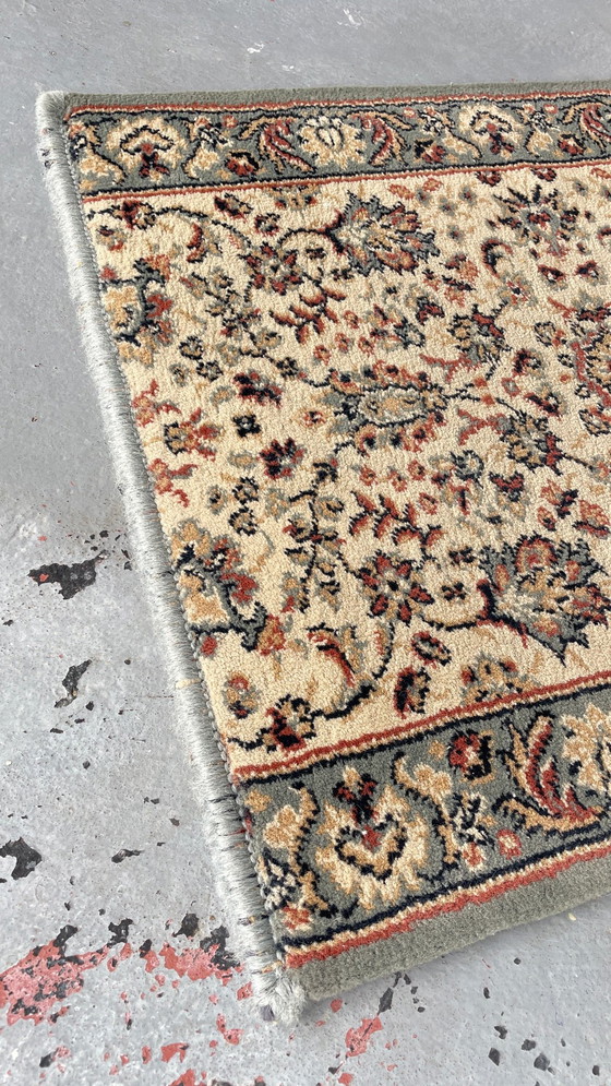 Image 1 of Tapis de couloir Beige Gris-Bleu vintage