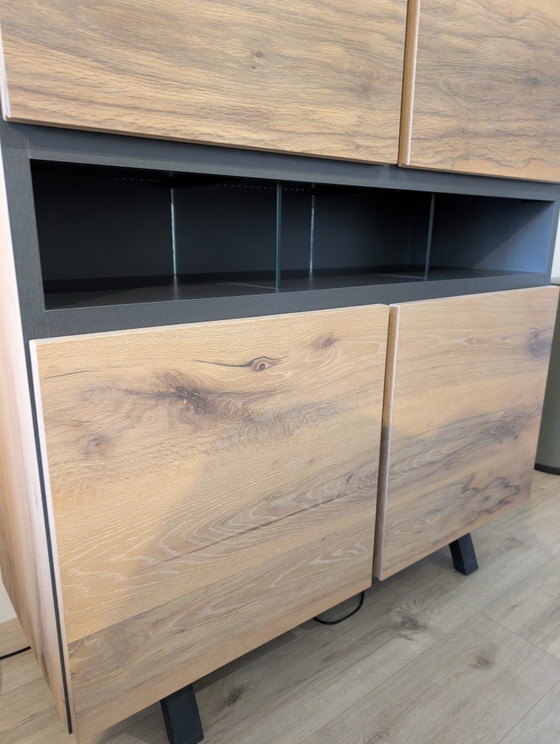 Xooon highboard with lighting – High Boards, Glass, Wood (photo 3 of 5)