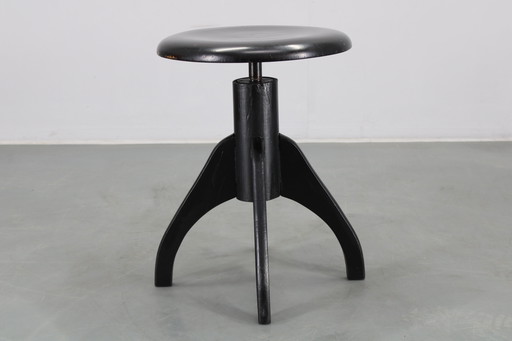 1940s Piano Beech Stool , Czechoslovakia