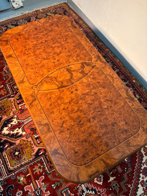 Image 1 of Art Deco coffee table in burr veneer