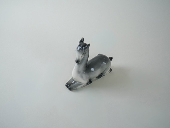 Image 1 of Figura de ciervo de cerámica, diseño danés, década de 1970, producción: Dinamarca