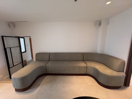 Image 1 of Nieuw! Keukenhoekbank/zitbank. Handgemaakt en van designstof.