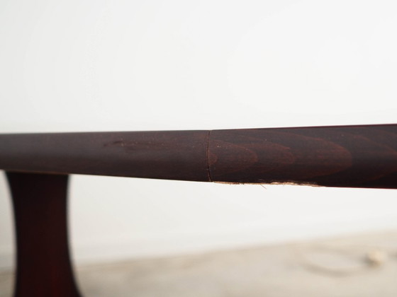 Image 1 of Round mahogany table, Danish design, 1970s, manufactured in Denmark
