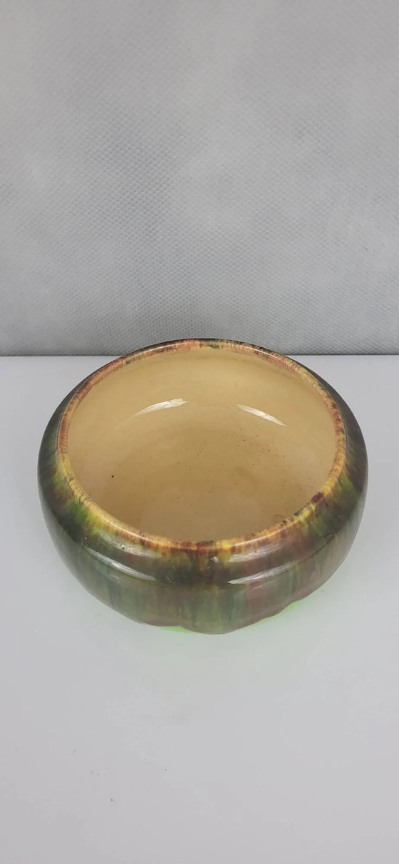 Steingutdose signiert Lacheny / Puisaye – Geschirr, Porcelain, Art Deco (photo 5 of 7)