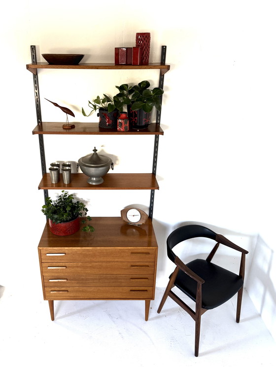 Image 1 of Parete attrezzata modulare vintage, Kai Kristiansen anni '60