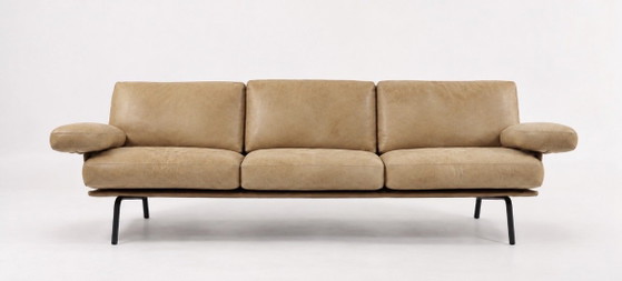 Durlet Newport — Alain Monnens — Leren 3-Zitsbank – 3-5 zitsbanken, Leather, Metal (photo 2 of 9)