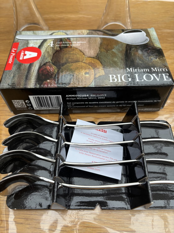 Image 1 of Platos y cucharas para helado Alessi Big Love