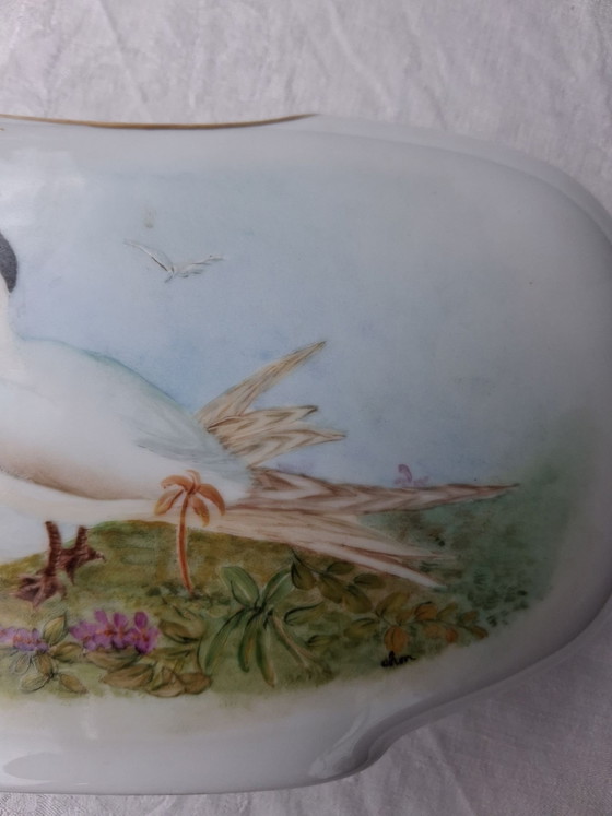 Vase porcelaine Bavière oiseaux – Hutschenreuther (photo 7 of 10)