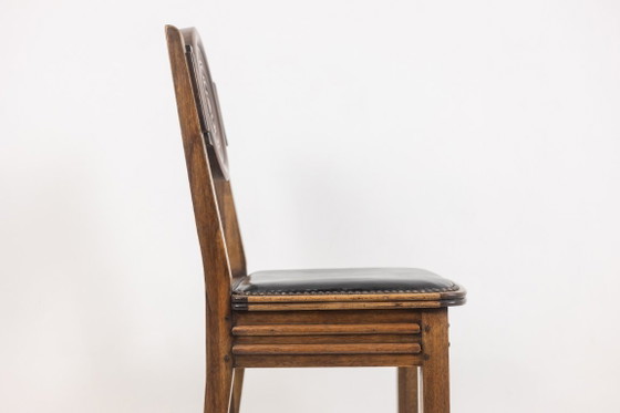 Image 1 of Étienne Kohlmann. Set aus 6 Stühlen im modernistischen Stil. 1960er Jahre.