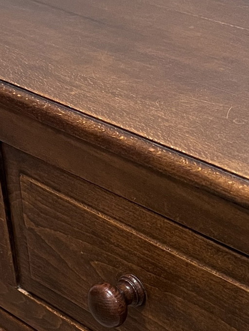 Country chest of drawers, wood