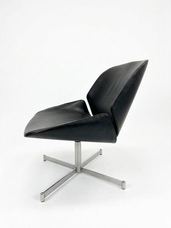 Mid Century Artifort Geoffrey Harcourt lounge stoel 'Exquis' , zwart, jaren 1960 Nederlands ontwerp (photo 2 of 5)