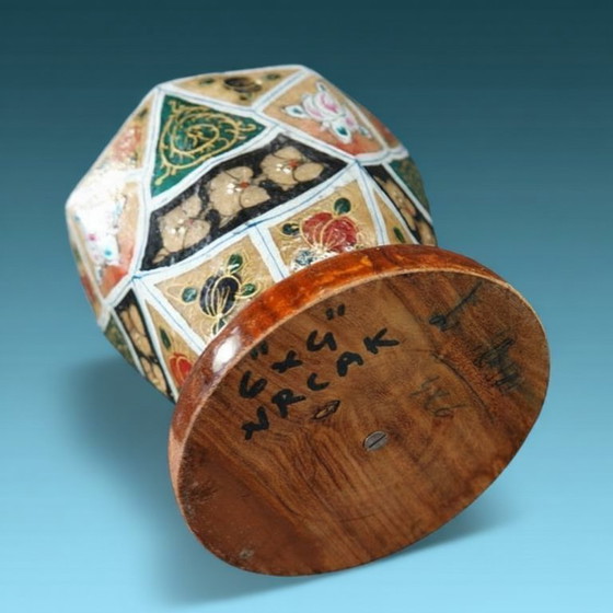 Image 1 of Lamp stand - camel skin - Pakistan