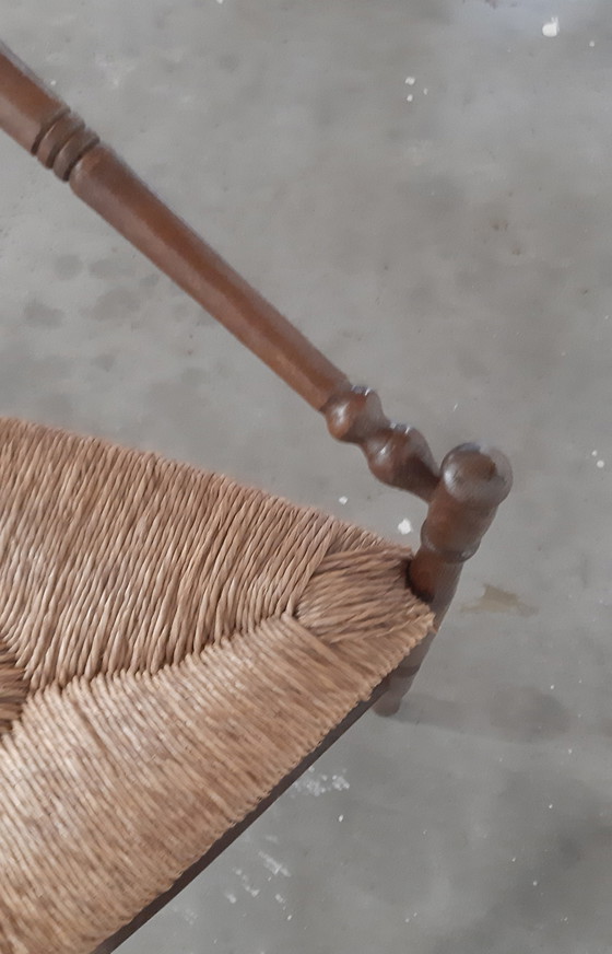 Image 1 of Antieken breistoel  rietbekleed 1910