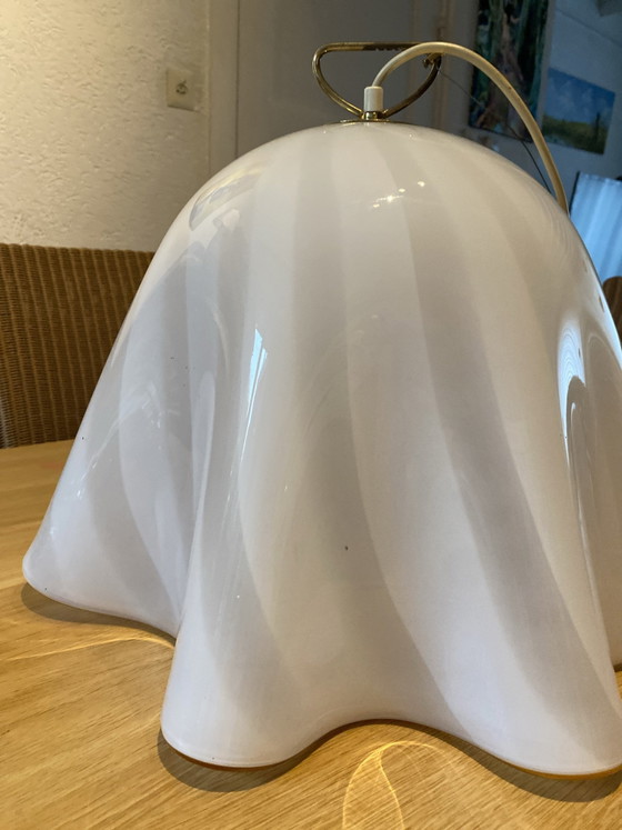 Lampe Murano Glass 90s, Pendelleuchten, Messing, Murano-Glas, Braun (Foto 13 von 15)