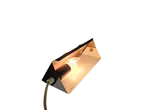 Image 1 of Herda Almelo - vintage bedlamp - bruin - sterren - wandverlichting - 70's - retro