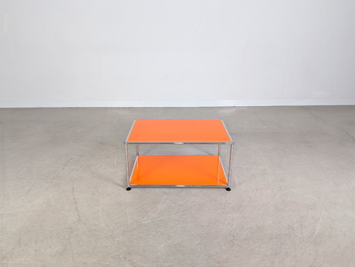 Tavolino da caffè originale USM Haller Tavolino da caffè arancione Fritz Haller
