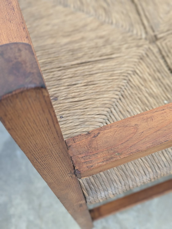 Image 1 of  4 Fauteuil - Hout, Stro, AWARD WINNING INDUSTRIE MALACCA WORKS