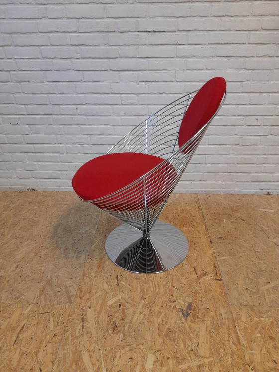 Verner Panton Wire Cone Chair – Fritz Hansen, Armchairs, Textile (photo 6 of 9)