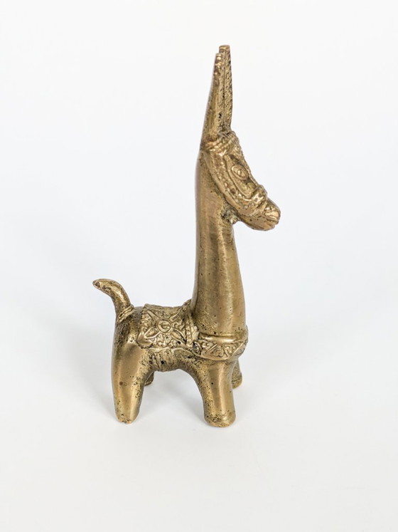 Trio vintage de figurines de lamas ou d'ânes en laiton massif, années 1970 – Objets déco, Brass (photo 12 of 20)