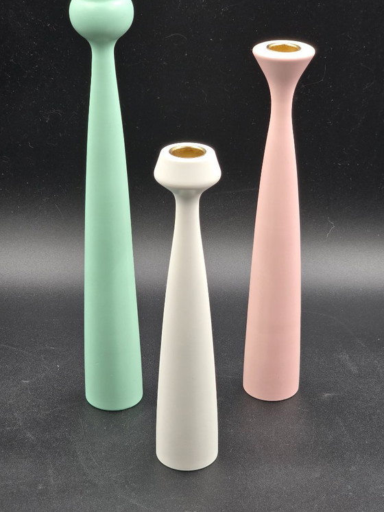 Image 1 of  Set of 3 candlesticks, Anders Nørgaard for Applicata
