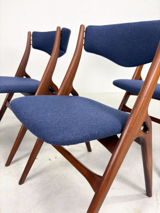 Set 'Aska' Dining chairs by Louis van Teeffelen for Wébé – Wood (photo 9 of 20)
