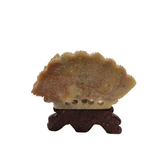 Image 1 of Antike chinesische Specksteinfigur mit Pfau