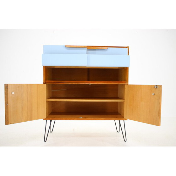 Image 1 of Vintage cabinet in wood and iron, Czechoslovakia 1960s