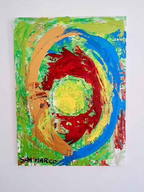 Image 1 of Enzo San Marco - Cyclonische stemming - Schilderij van een kunstenaar
