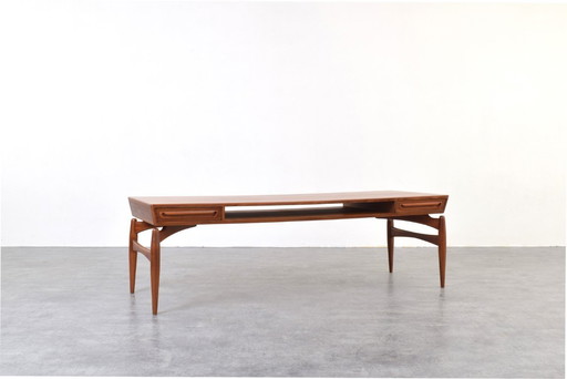 Mid-Century Teak Coffe Table by Johannes Anderen for Trensum Möbelfabrik, 1960s.