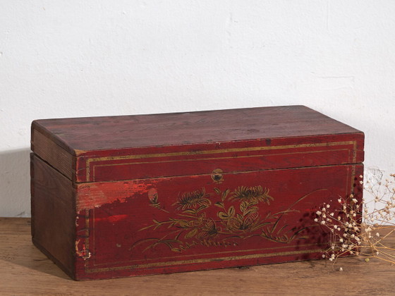 Piccola scatola antica con dettagli floreali (c.1900) #30 – Oggetti decorativi (photo 2 of 40)