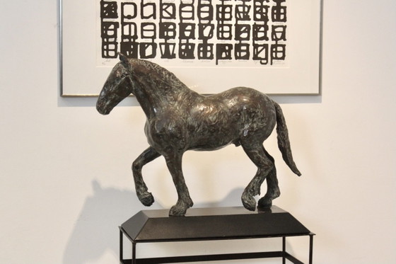 Bronze Pferd Bildhauerei von Cocky Duijvesteijn, Metall (Foto 6 von 13)