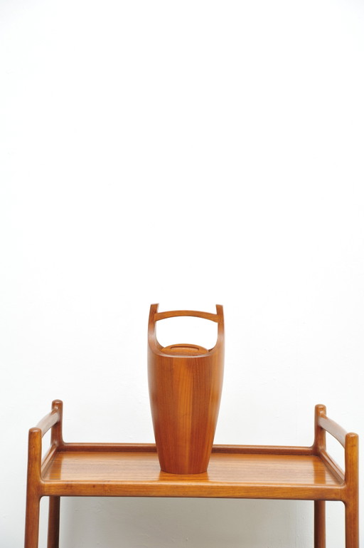 Enfriador de hielo Jens Quistgaard madera de teca Dansk Design años 60