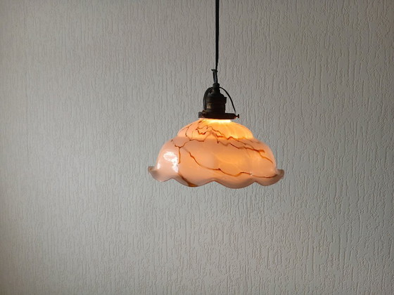 Suspension – Marbrée – Art Déco – Opaline – Glass (photo 7 of 7)