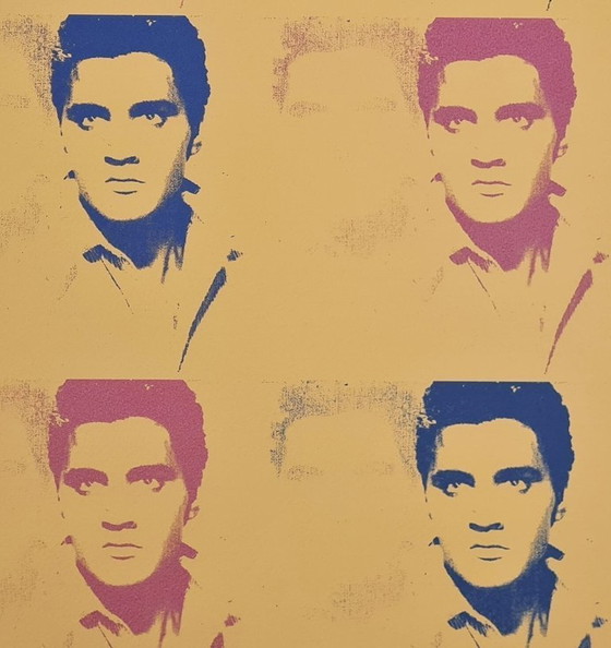 Image 1 of D'après Andy Warhol, Elvis Presley, années 1980, lithographie