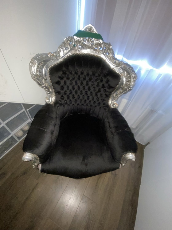 Baroque Armchair Silver – Other (photo 11 of 12)