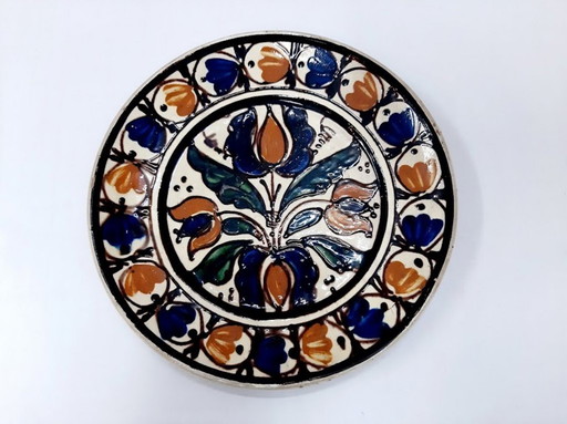Vintage Keramik Wandteller 20 cm
