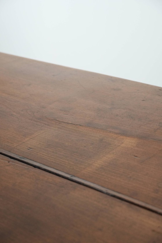 Image 1 of Antique French dining table made of fruit tree wood