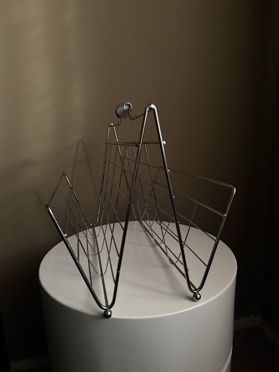 Image 1 of Revistero cromado, década de 1970