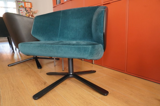 2 Montins Back Me Up Lounge Fauteuils – Stoelen / fauteuils, Leather, Metal (photo 8 of 8)